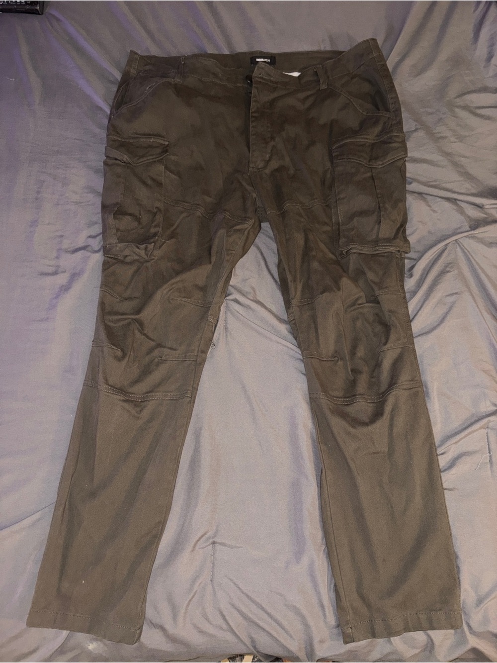 Fashion Nova Olive Green Men's Cargo Trousers